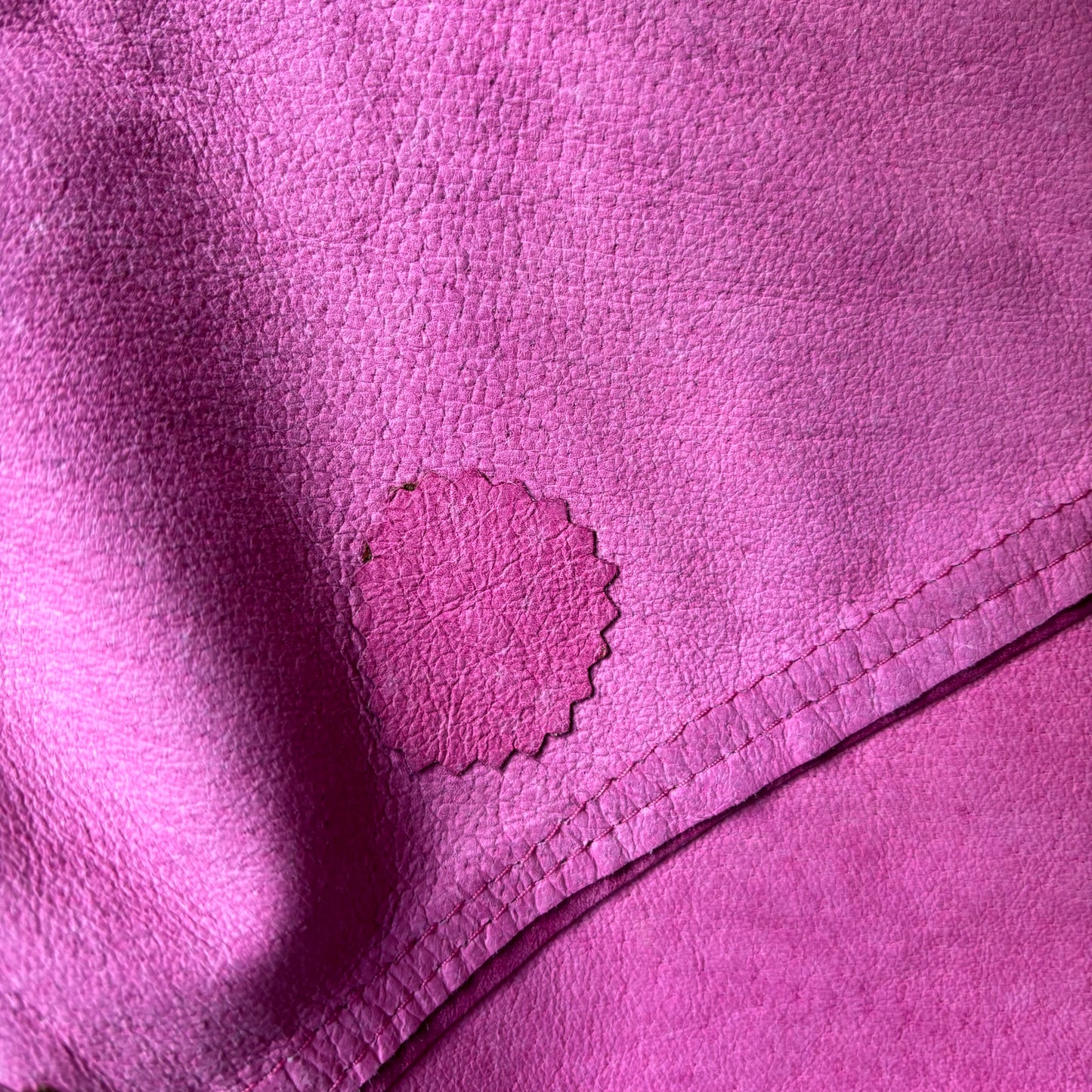 Patricia Wolf Fuchsia Leather Shawl