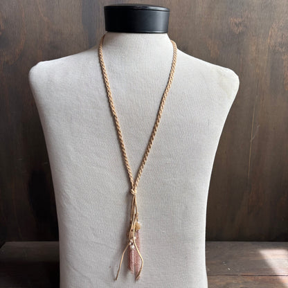 Beige Braided Necklace