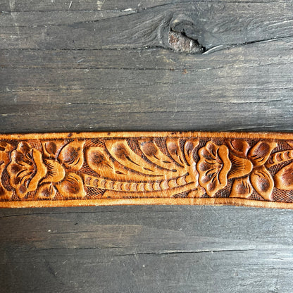 Penney’s Ranchcraft Tooled Leather Kids Belt