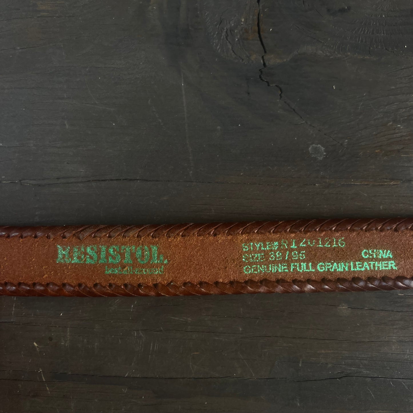 Resistol Brown Leather Belt