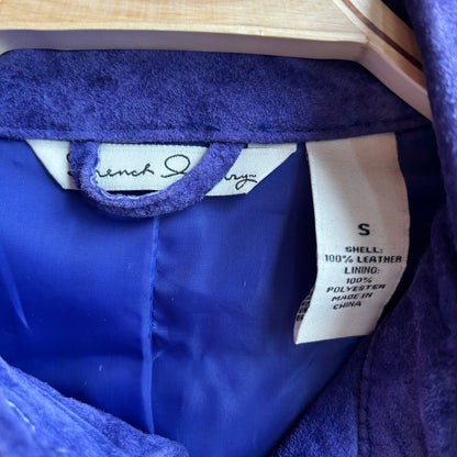 French Laundry Purple Leather Jacket