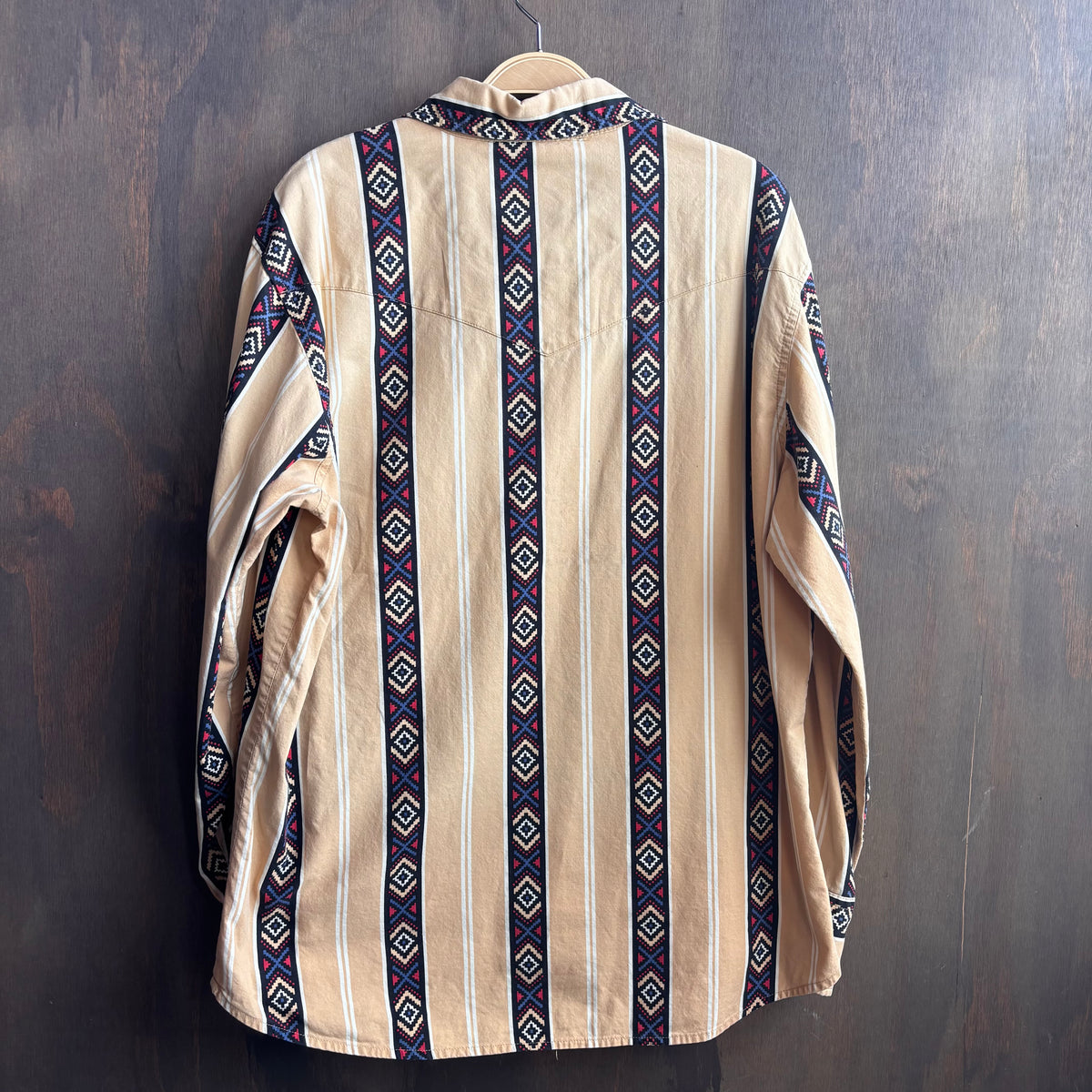 Vintage Wrangler Striped Pearl Snap