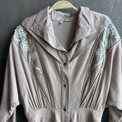 Vintage Beige Jumpsuit