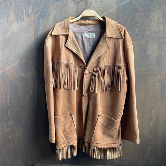 Vintage Joo-Kay suede fringe jacket
