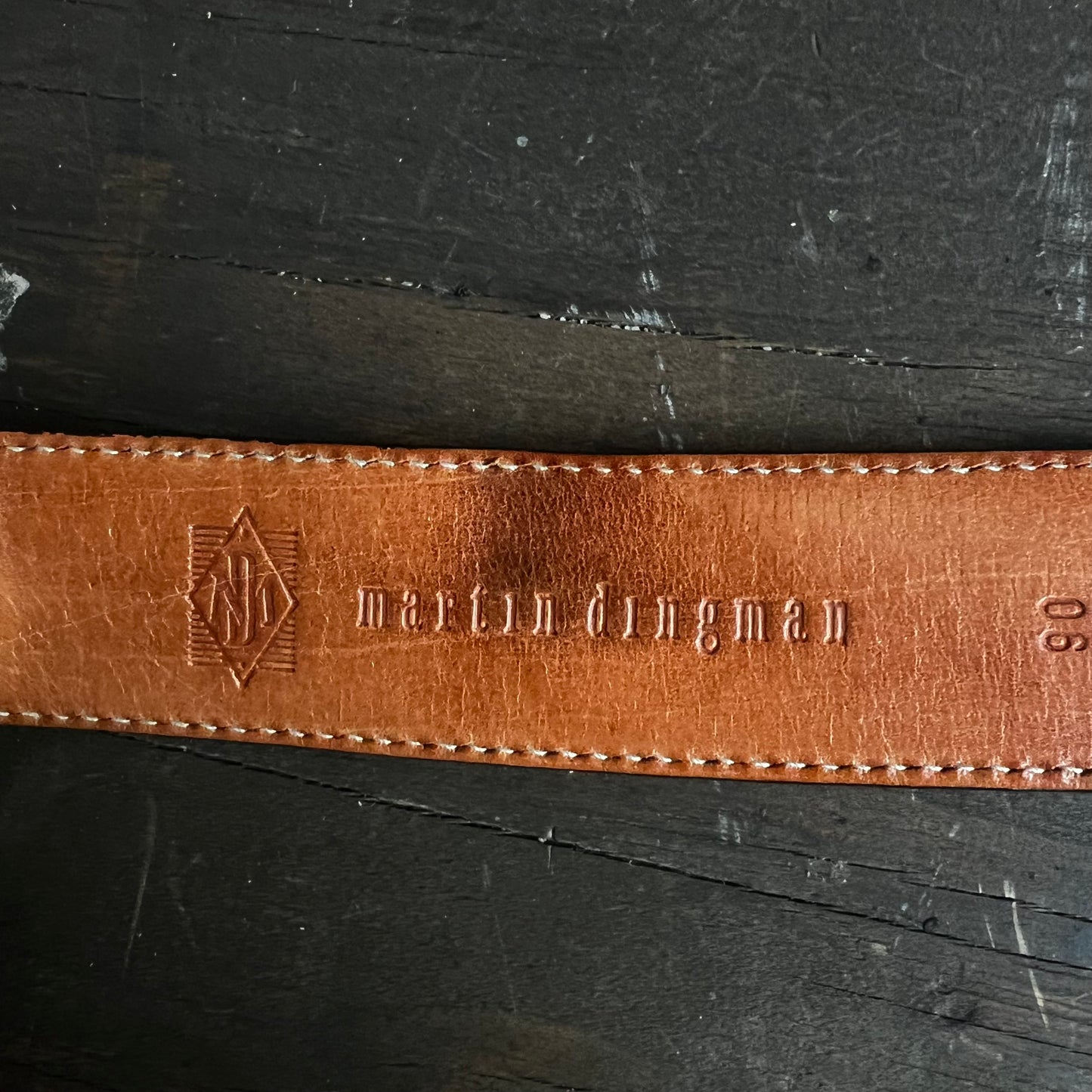 Martin Dingman Brown Leather Belt