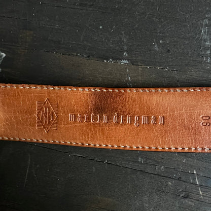 Martin Dingman Brown Leather Belt