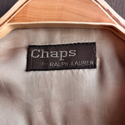 Vintage Chaps by Ralph Lauren Tan Leather Vest