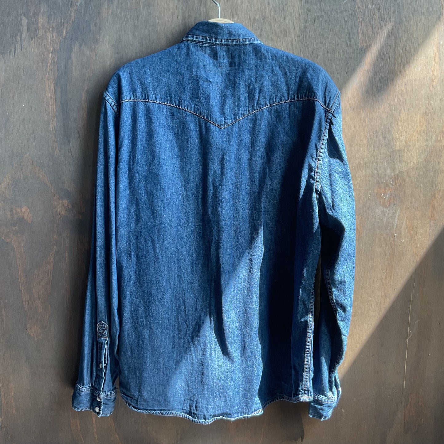 Denim Pearl Snap