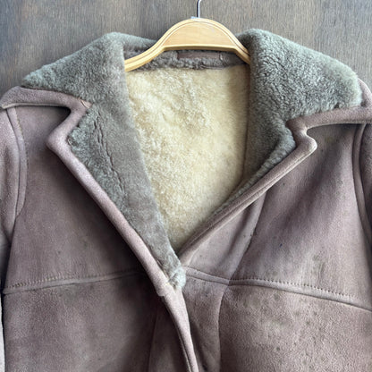 Lady Thompson Grey Shearling Coat
