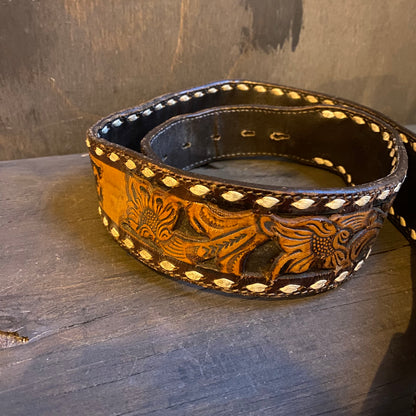 Sheplers tooled leather "Dave" belt