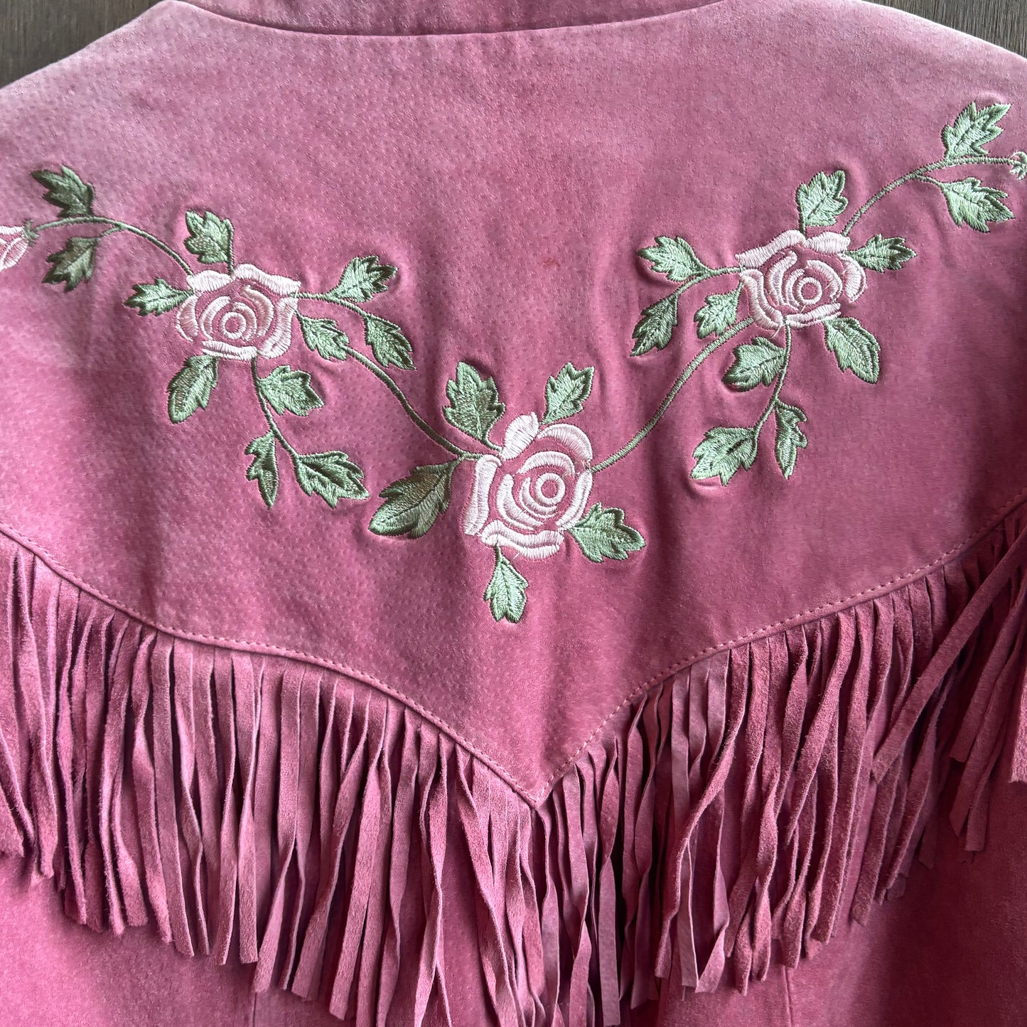 Saguaro Pink Suede Fringed Jacket