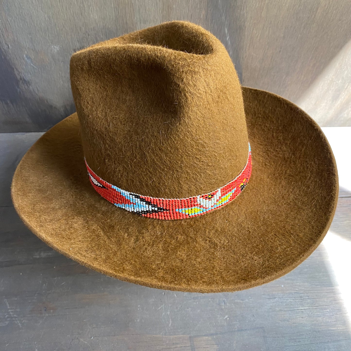 Justice Felt Hat with Beaded Band