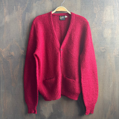 Vintage Red Mohair Cardigan