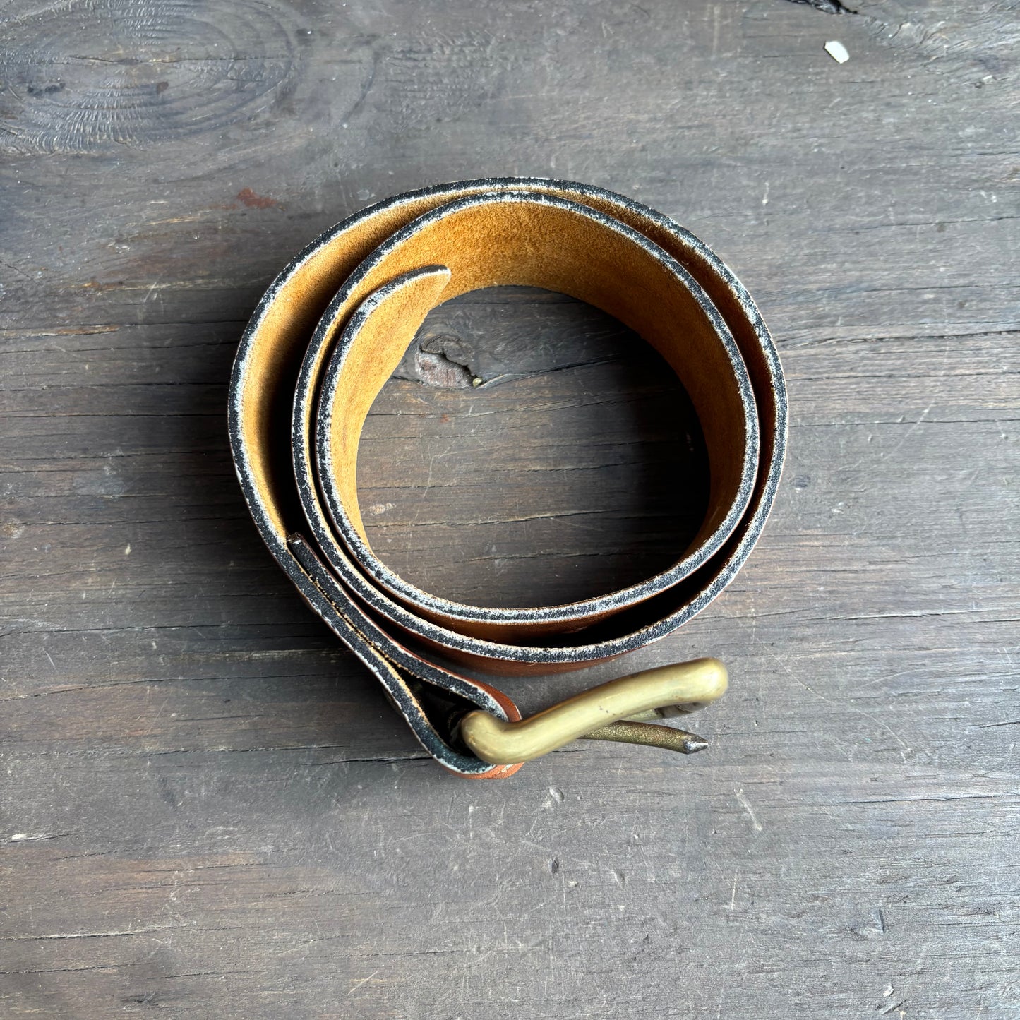 Ralph Lauren Wide Tan Leather Belt