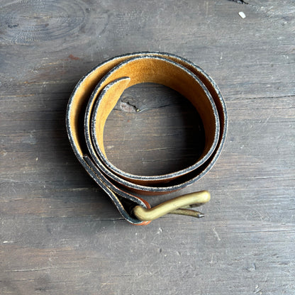 Ralph Lauren Wide Tan Leather Belt