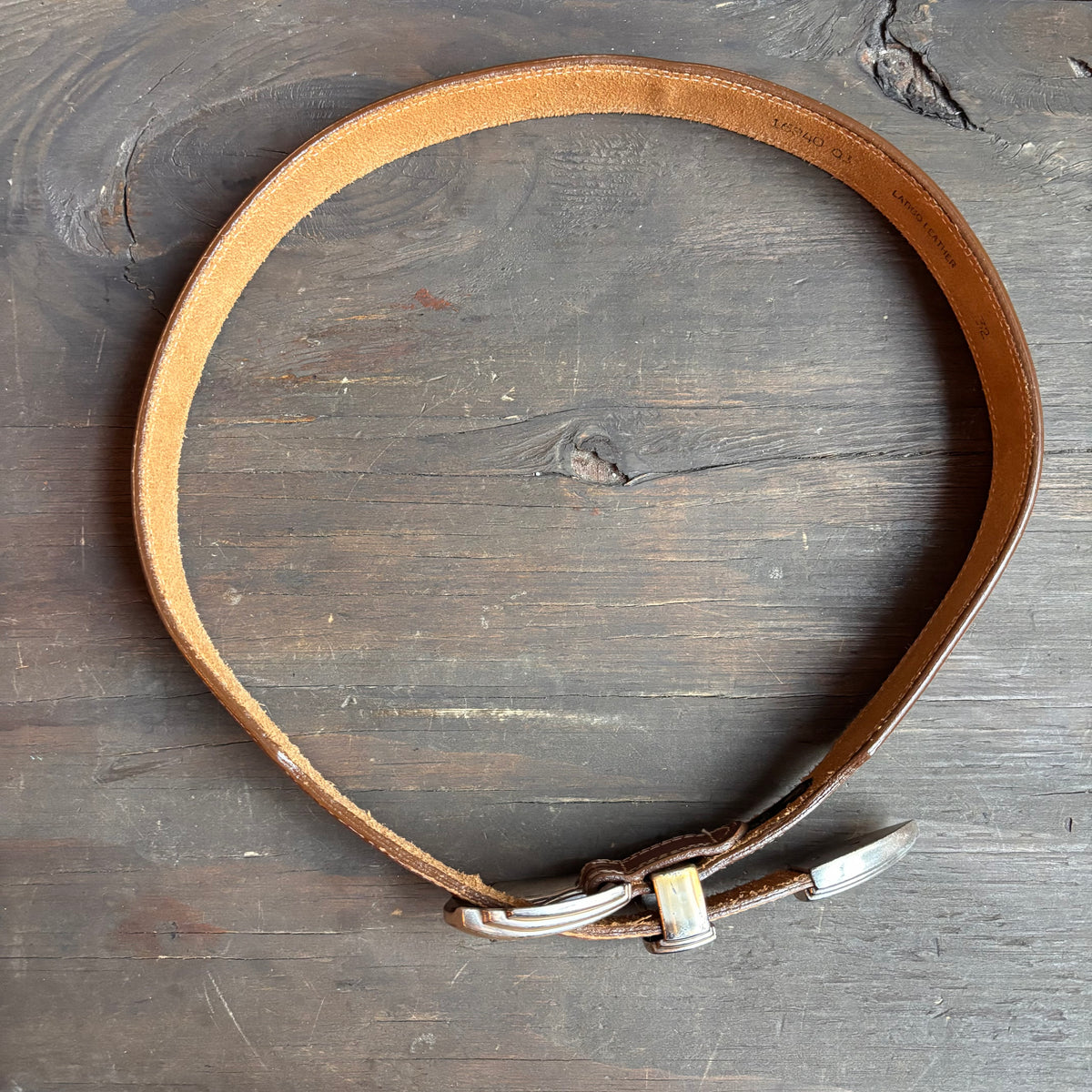 Vintage Tan Leather Belt