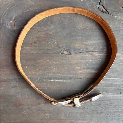 Vintage Tan Leather Belt