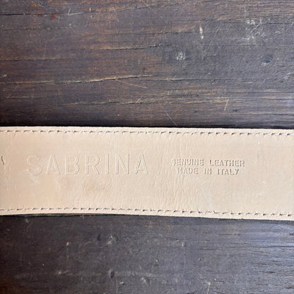 Italian Brown Rough Out Belt with Shiny Buckle