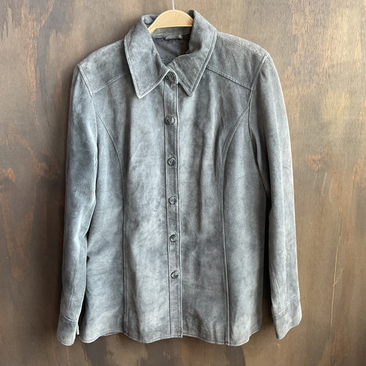 Vintage Grey Suede Jacket