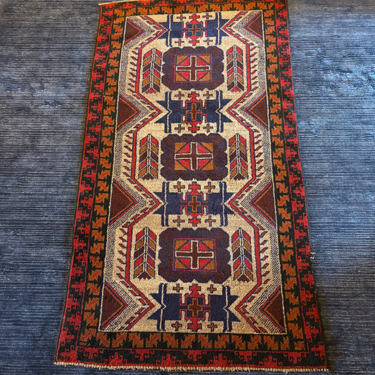 Vintage Afghan Rug
