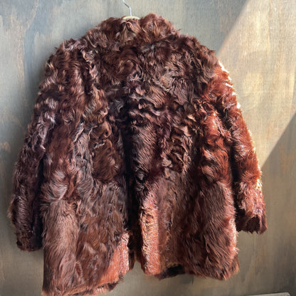 Curly Lamb Fur Coat