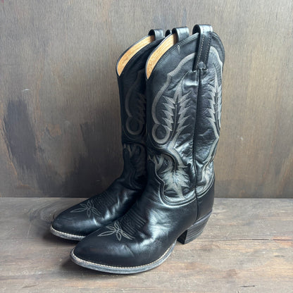 Tony Lama Black Leather Boot