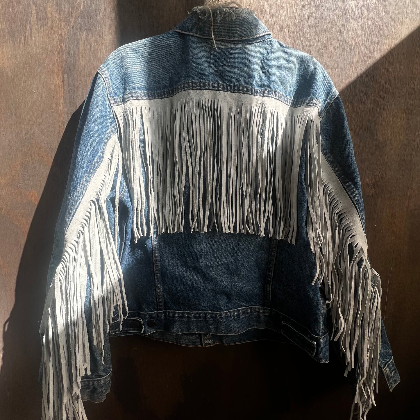 Out of The Blue Fringed Vintage Jacket
