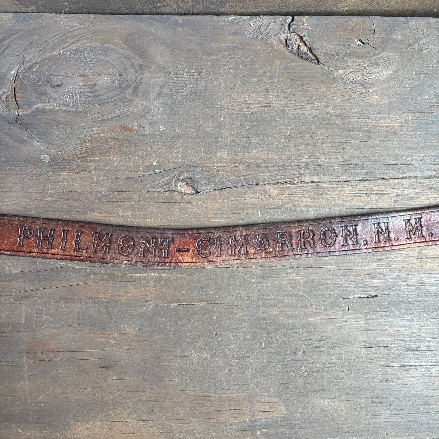 Philmont New Mexico Leather Belt