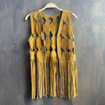 Vintage Suede Studded Vest