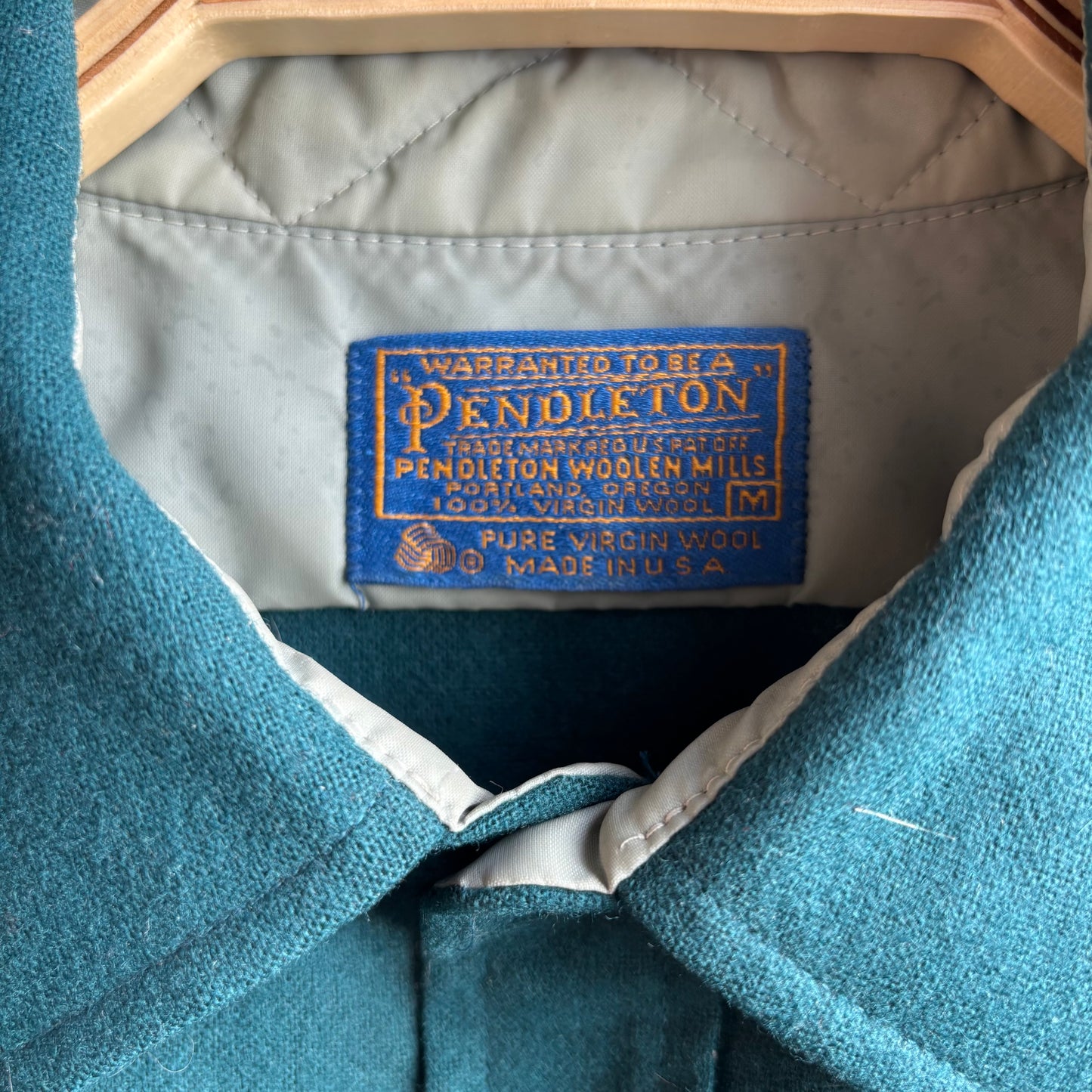 Pendleton Teal Wool Shirt