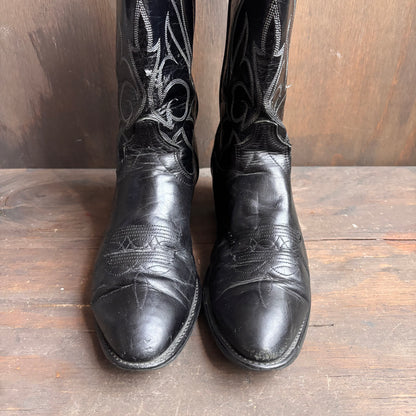 Vintage Laredo Black Leather Boots