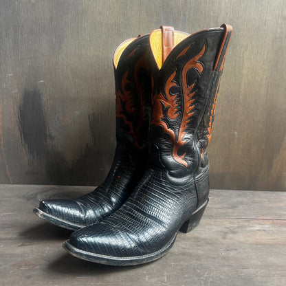 Lucchese Leather and Reptile Boots