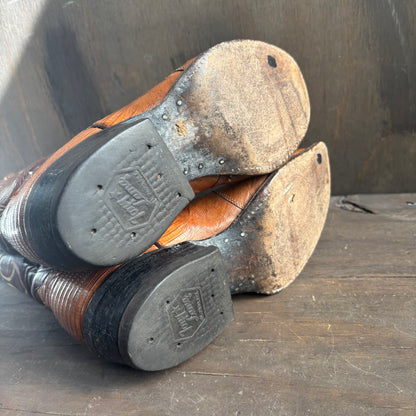 Tony Lama Tan Reptile Boots