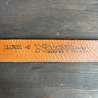 Nocona Black Leather Belt