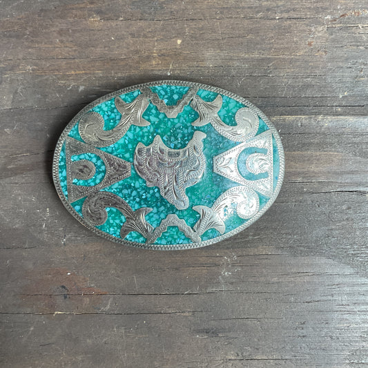 Western Saddle Belt Buckle