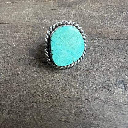Silver and Sleeping Beauty Turquoise Ring