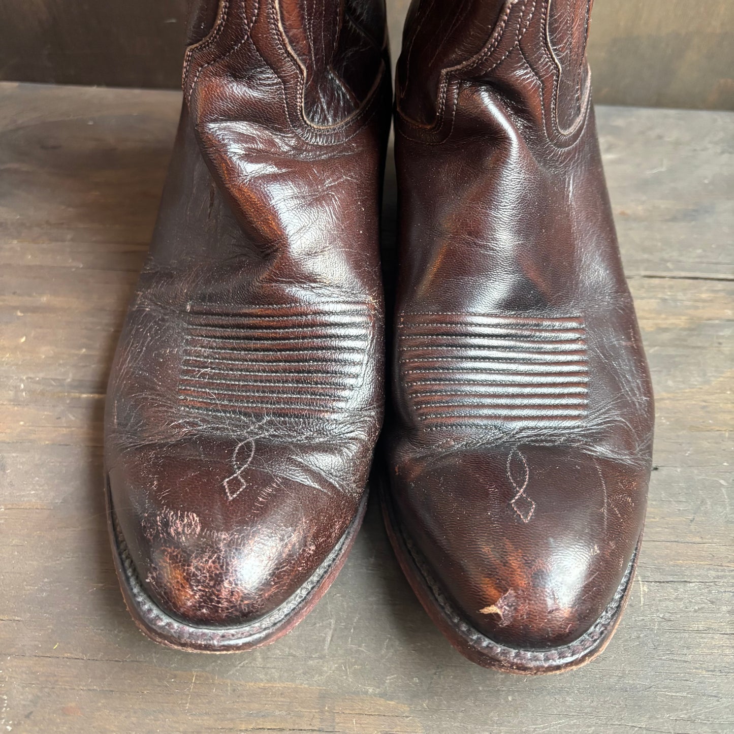 Lucchese Brown Leather Boots