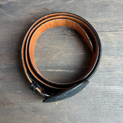 Black Reptile Belt