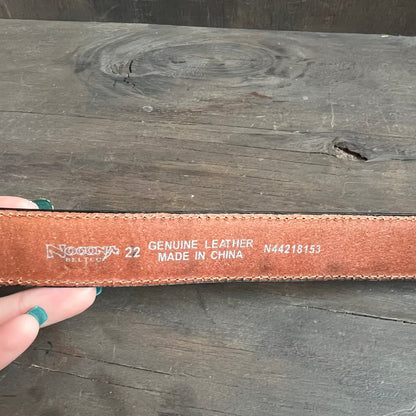 Nocona Faux Ostrich Kids Belt