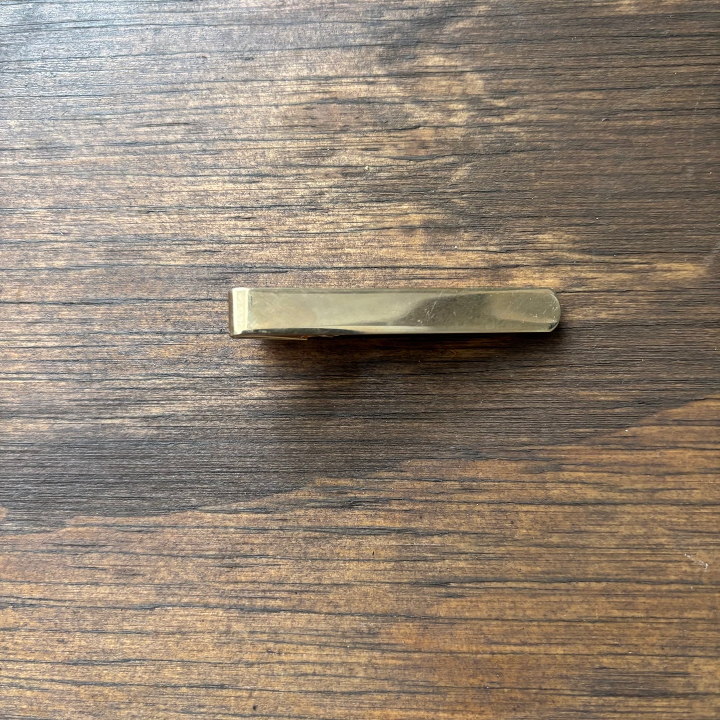 Plain Gold Tone Tie Clip