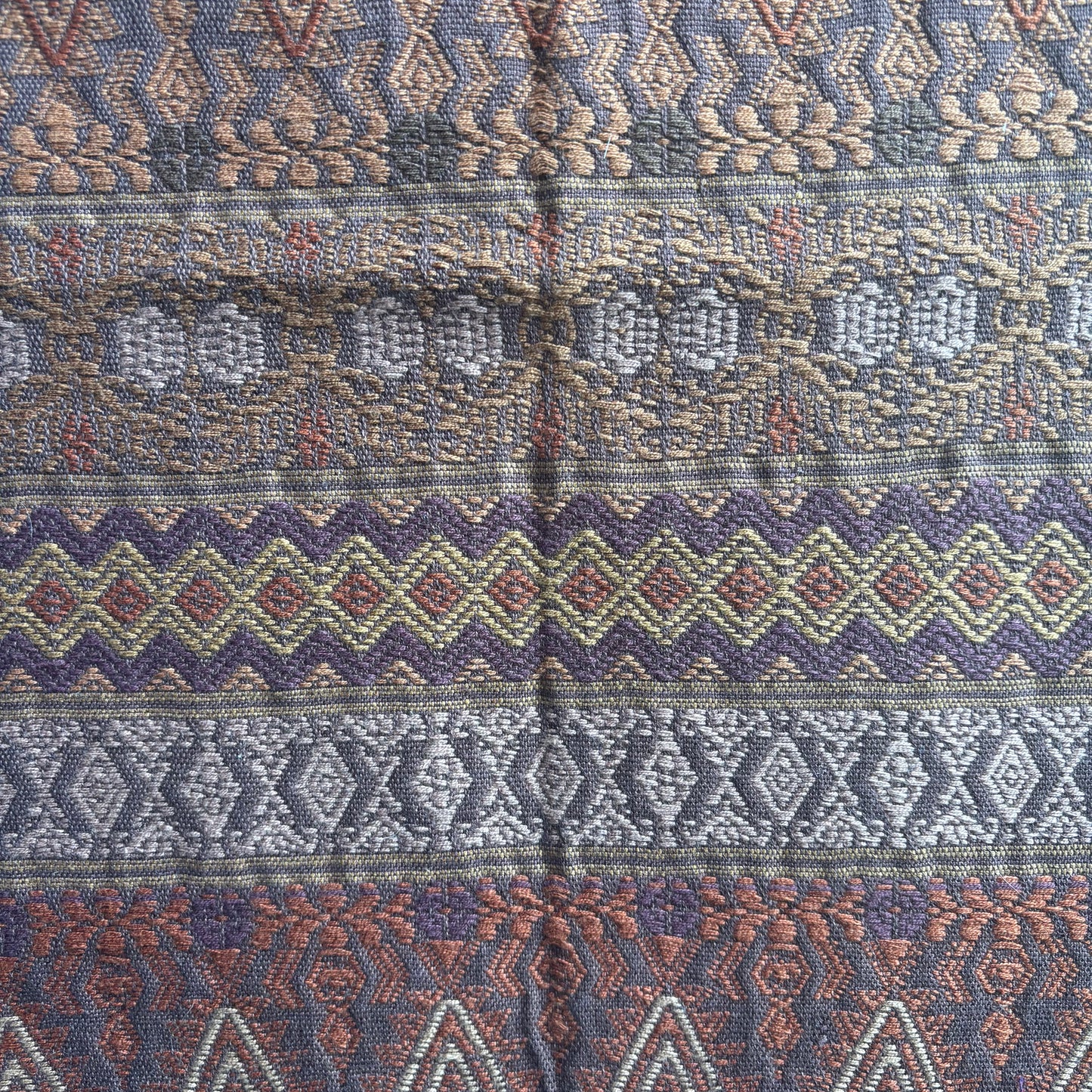 Orange and Maroon XL Table Runner