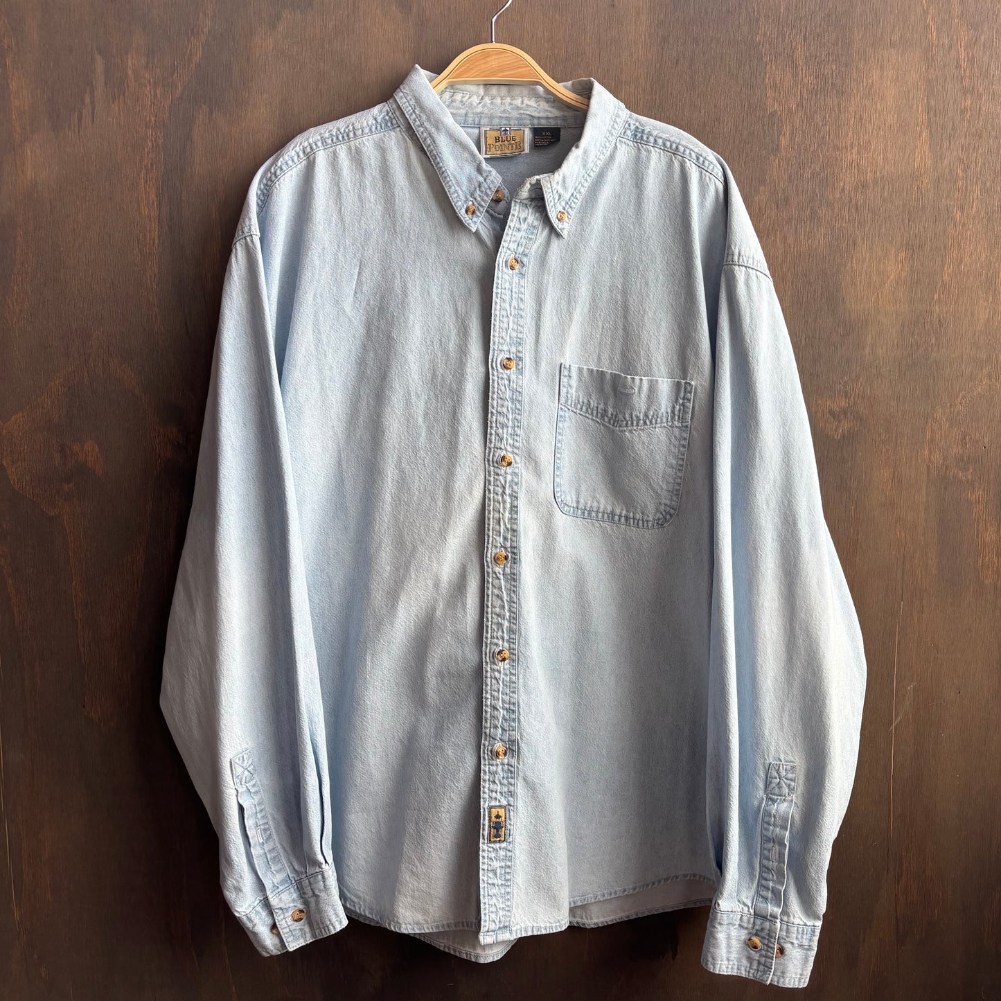 Custom "Colfax Cowgirl" Denim Button Up Shirt