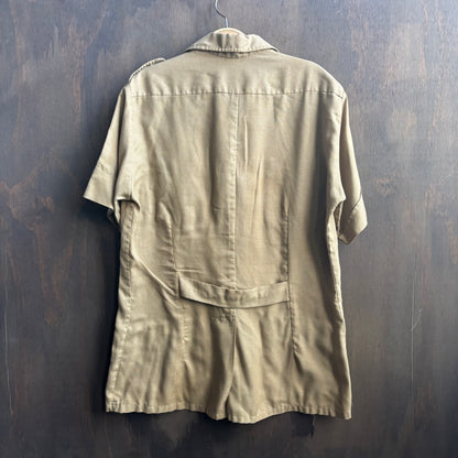 Vintage Short Sleeve Fatigue Button Up