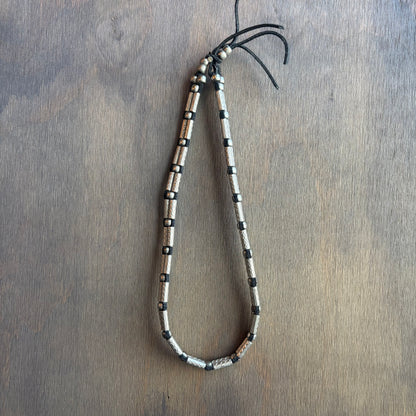 Vintage Silver Beaded Hat Band