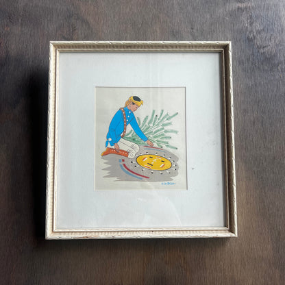Harrison Begay Sandpainting  Framed Art Print