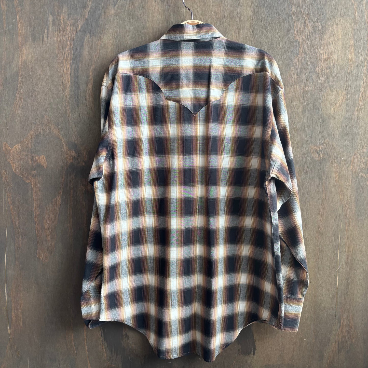 Vintage Rockmount Western Wear Plaid Pearl Snap