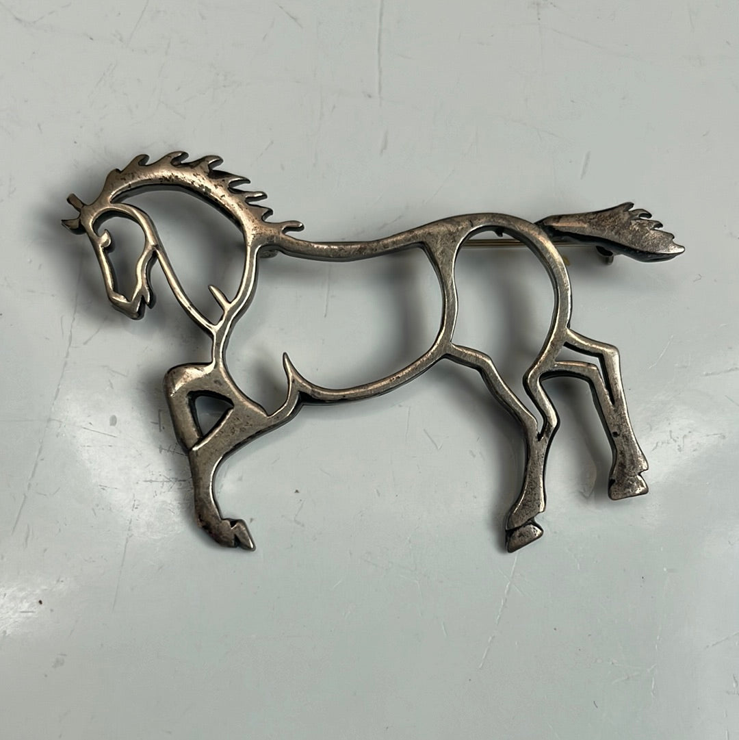 Sterling Silver Horse Pin