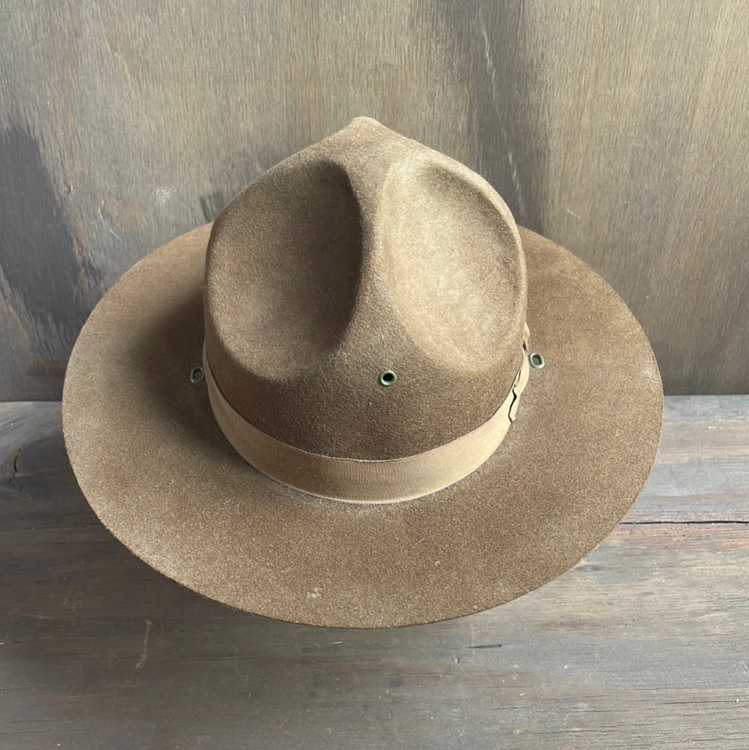 Vintage Brown Sergeant Hat