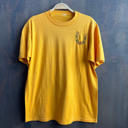 Custom Yellow Horseshoe Tee Shirt