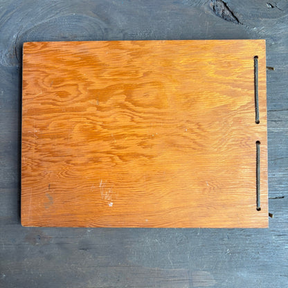 Vintage Painted Wood Photo Album